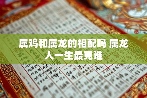 属鸡和属龙的相配吗 属龙人一生最克谁