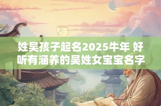 姓吴孩子起名2025牛年 好听有涵养的吴姓女宝宝名字