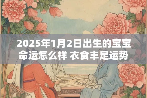 2025年1月2日出生的宝宝命运怎么样 衣食丰足运势平稳