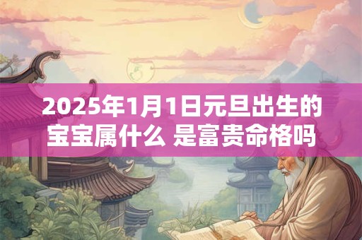 2025年1月1日元旦出生的宝宝属什么 是富贵命格吗
