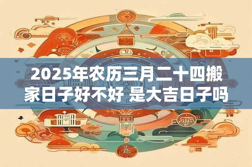 2025年农历三月二十四搬家日子好不好 是大吉日子吗