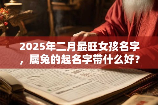 2025年二月最旺女孩名字，属兔的起名字带什么好？