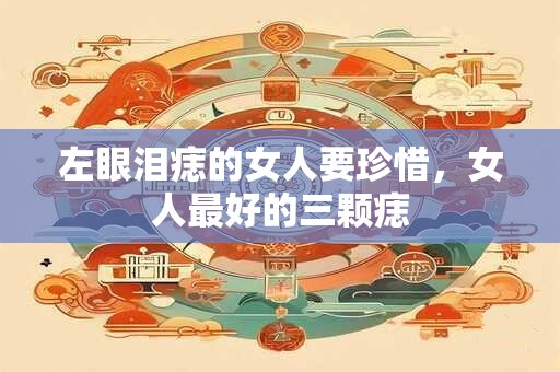 左眼泪痣的女人要珍惜，女人最好的三颗痣