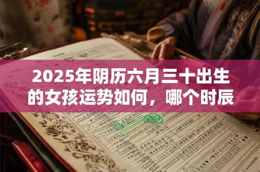 2025年阴历六月三十出生的女孩运势如何，哪个时辰出生好？
