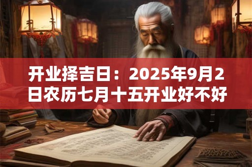 开业择吉日：2025年9月2日农历七月十五开业好不好