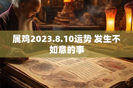 属鸡2023.8.10运势 发生不如意的事