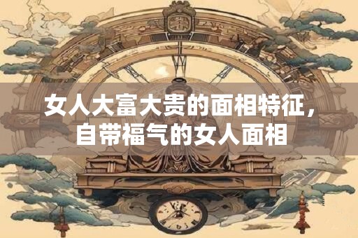 女人大富大贵的面相特征，自带福气的女人面相