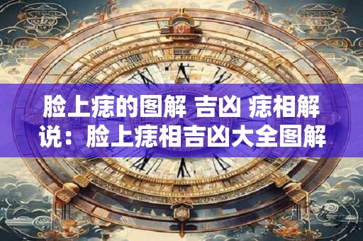 脸上痣的图解 吉凶 痣相解说：脸上痣相吉凶大全图解