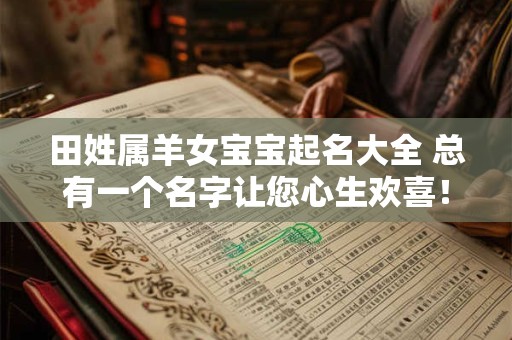 田姓属羊女宝宝起名大全 总有一个名字让您心生欢喜！