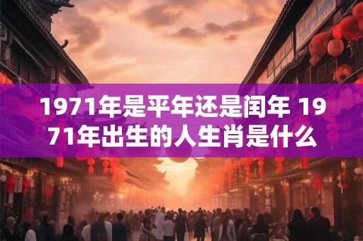 1971年是平年还是闰年 1971年出生的人生肖是什么