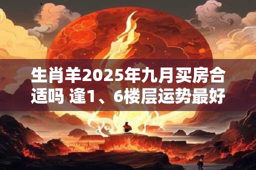 生肖羊2025年九月买房合适吗 逢1、6楼层运势最好