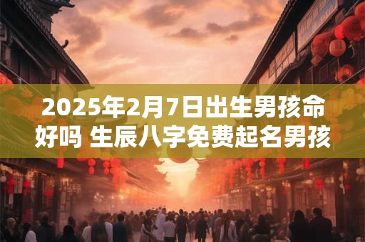 2025年2月7日出生男孩命好吗 生辰八字免费起名男孩