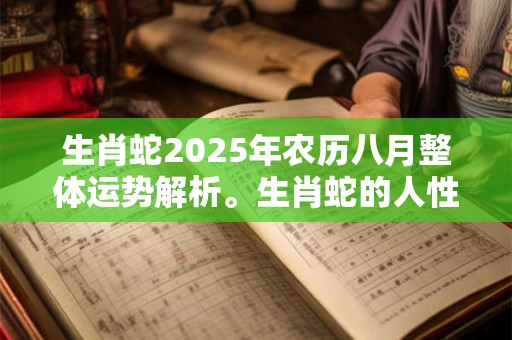 生肖蛇2025年农历八月整体运势解析。生肖蛇的人性格解析及命运分析 生肖蛇2025年农历八月整体运势解析。生肖蛇的人性格解析及命运分析