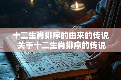 十二生肖排序的由来的传说 关于十二生肖排序的传说