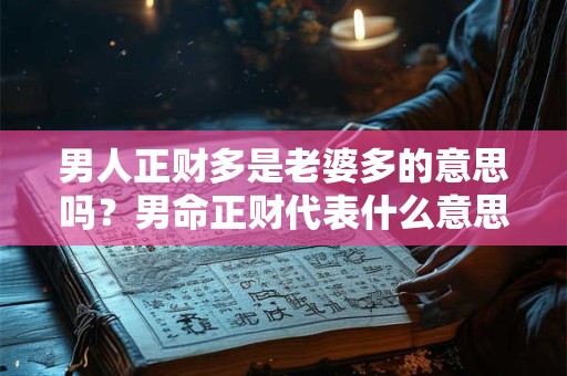 男人正财多是老婆多的意思吗？男命正财代表什么意思？