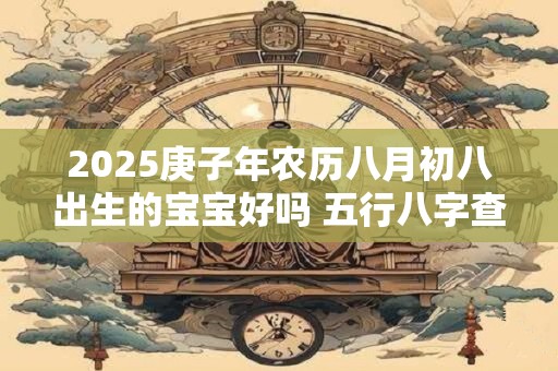 2025庚子年农历八月初八出生的宝宝好吗 五行八字查询