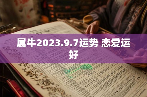 属牛2023.9.7运势 恋爱运好