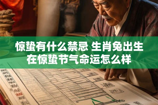 惊蛰有什么禁忌 生肖兔出生在惊蛰节气命运怎么样
