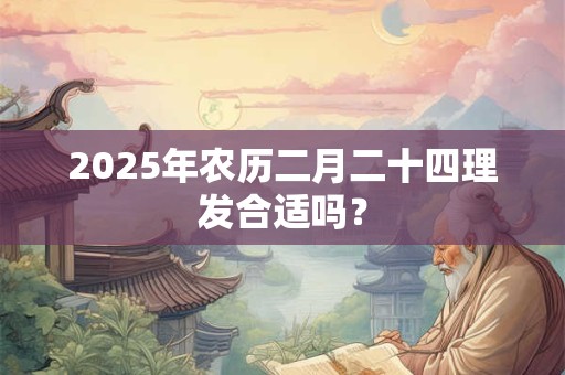 2025年农历二月二十四理发合适吗？