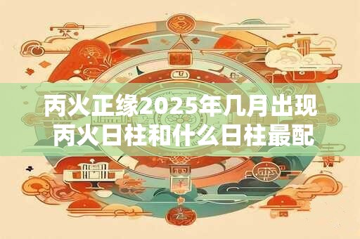 丙火正缘2025年几月出现 丙火日柱和什么日柱最配