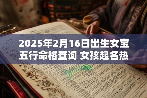 2025年2月16日出生女宝五行命格查询 女孩起名热门新款 2025年2月16日出生女宝五行命格查询 女孩起名热门新款