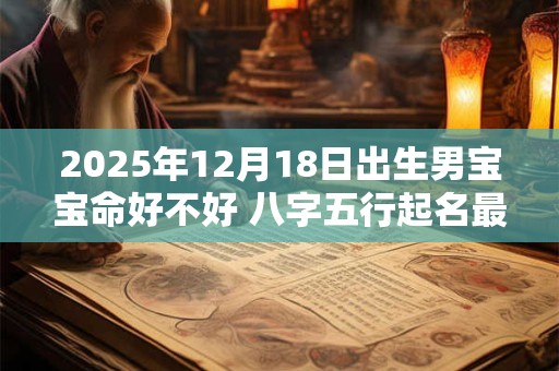 2025年12月18日出生男宝宝命好不好 八字五行起名最全款