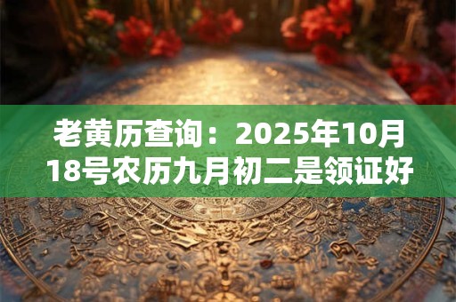 老黄历查询:2026年10月18号农历九月初二是领证好日子吗 老黄历查询:2026年10月18号农历九月初二是领证好日子吗