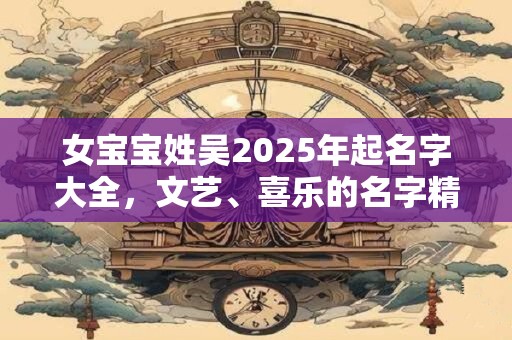 女宝宝姓吴2025年起名字大全，文艺、喜乐的名字精选