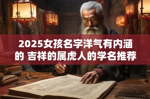 2025女孩名字洋气有内涵的 吉祥的属虎人的学名推荐