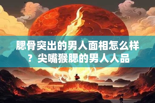 腮骨突出的男人面相怎么样？尖嘴猴腮的男人人品