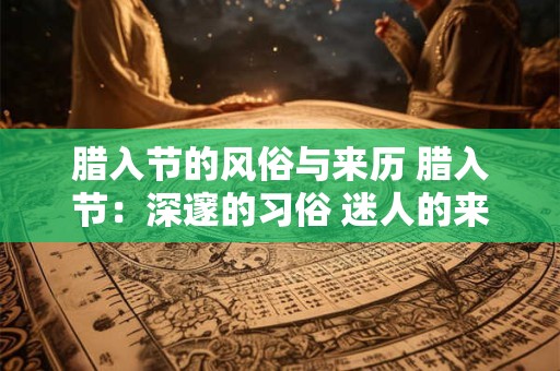 腊入节的风俗与来历 腊入节：深邃的习俗 迷人的来历