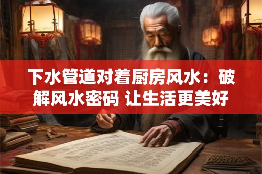 下水管道对着厨房风水：破解风水密码 让生活更美好
