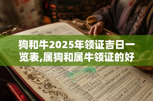 狗和牛2025年领证吉日一览表,属狗和属牛领证的好日子