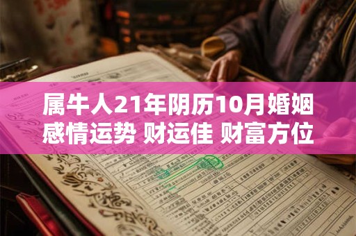 属牛人21年阴历10月婚姻感情运势 财运佳 财富方位南方