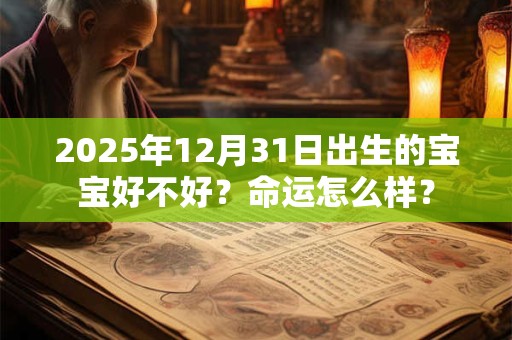 2025年12月31日出生的宝宝好不好？命运怎么样？