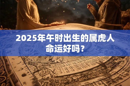 2025年午时出生的属虎人命运好吗？