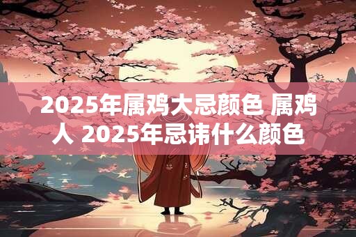 2025年属鸡大忌颜色 属鸡人 2025年忌讳什么颜色