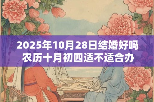 2025年10月28日结婚好吗 农历十月初四适不适合办酒席 2025年10月28日结婚好吗 农历十月初四适不适合办酒席