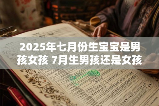 2025年七月份生宝宝是男孩女孩 7月生男孩还是女孩
