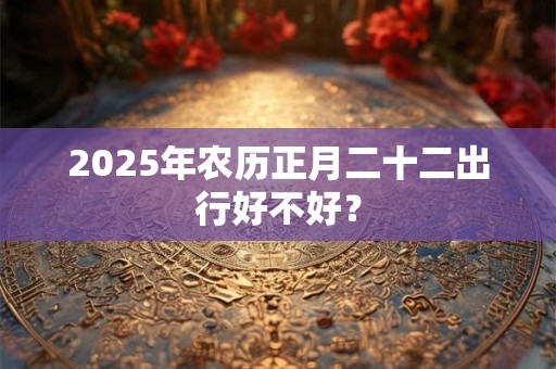 2025年农历正月二十二出行好不好？
