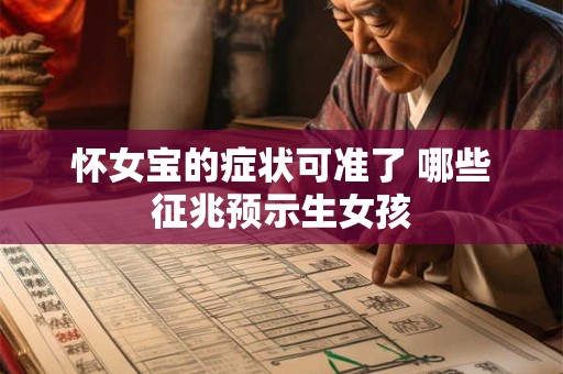 怀女宝的症状可准了 哪些征兆预示生女孩