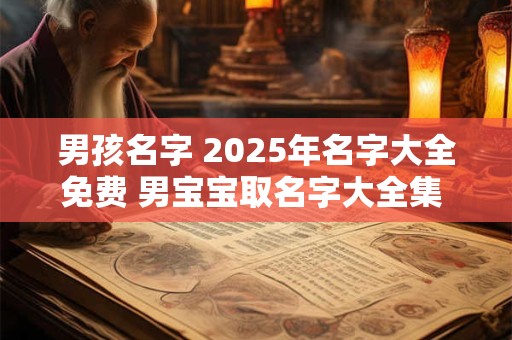 男孩名字 2025年名字大全免费 男宝宝取名字大全集 2025年