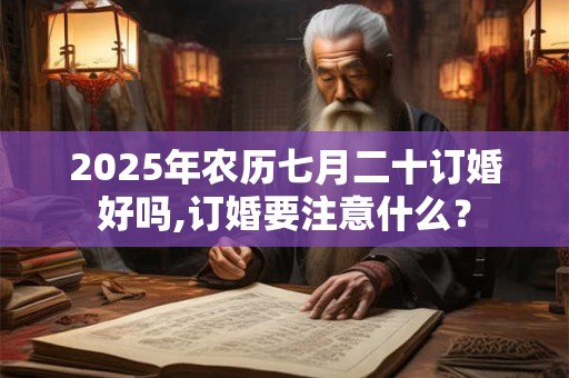2025年农历七月二十订婚好吗,订婚要注意什么？