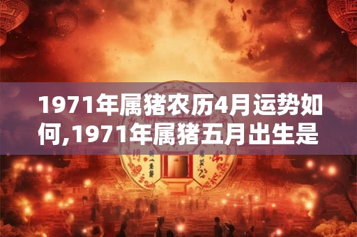 1971年属猪农历4月运势如何,1971年属猪五月出生是什么命