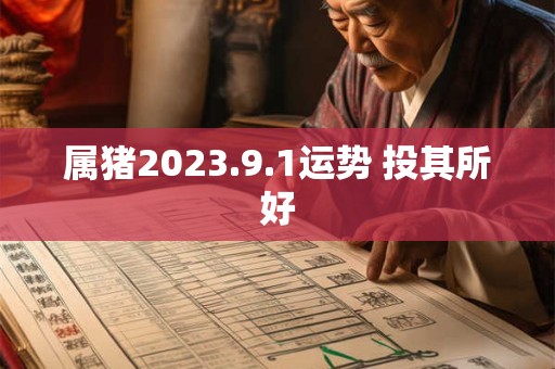 属猪2023.9.1运势 投其所好