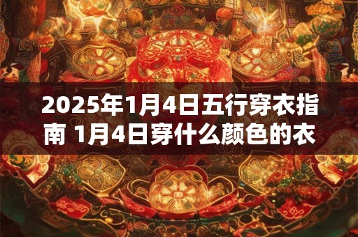 2026年1月4日五行穿衣指南 1月4日穿什么颜色的衣服