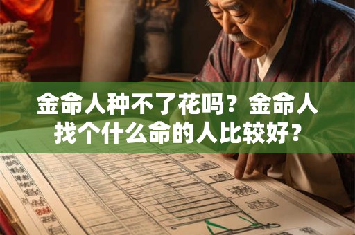 金命人种不了花吗?金命人找个什么命的人比较好? 金命人种不了花吗?金命人找个什么命的人比较好?
