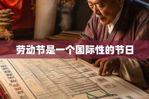 劳动节是一个国际性的节日