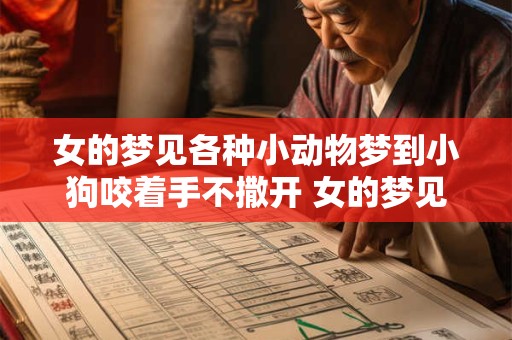 女的梦见各种小动物梦到小狗咬着手不撒开 女的梦见各种小动物