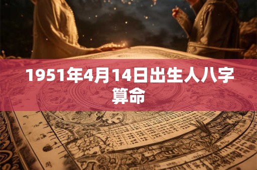 1951年4月14日出生人八字算命
